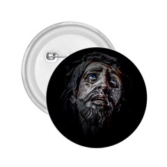 Jesuschrist Face Dark Poster 2 25  Buttons by dflcprints