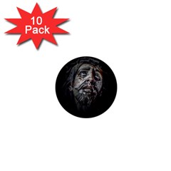 Jesuschrist Face Dark Poster 1  Mini Buttons (10 Pack)  by dflcprints