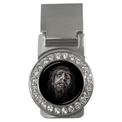 Jesuschrist Face Dark Poster Money Clips (cz)  by dflcprints