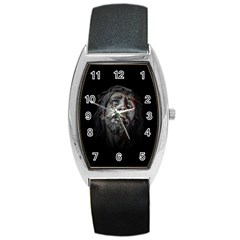 Jesuschrist Face Dark Poster Barrel Style Metal Watch by dflcprints