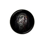 Jesuschrist Face Dark Poster Hat Clip Ball Marker Front