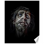 Jesuschrist Face Dark Poster Canvas 11  x 14   10.95 x13.48  Canvas - 1