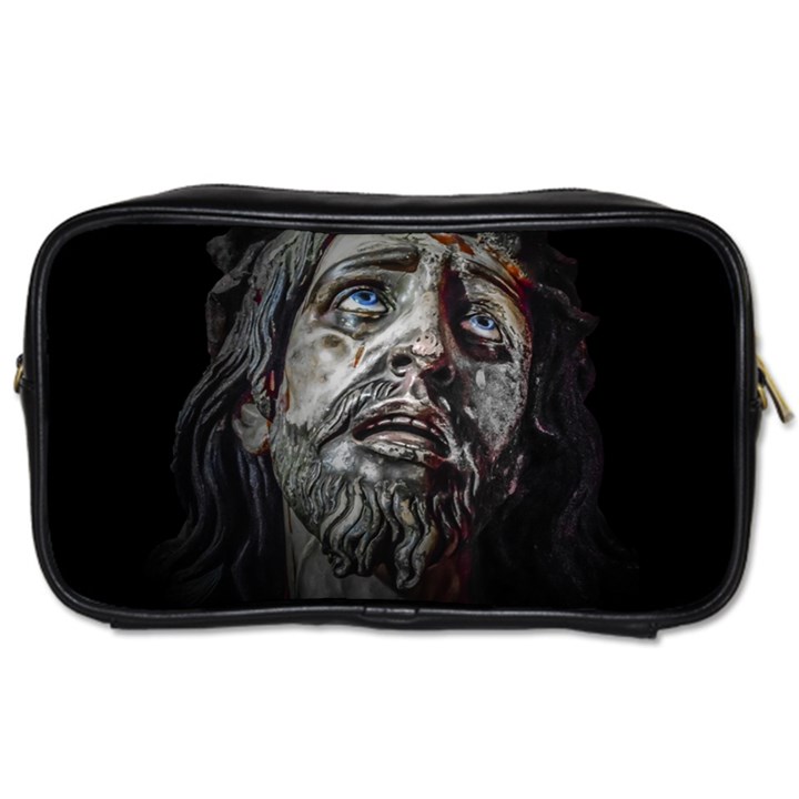 Jesuschrist Face Dark Poster Toiletries Bags