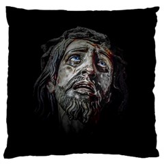 Jesuschrist Face Dark Poster Standard Flano Cushion Case (one Side) by dflcprints