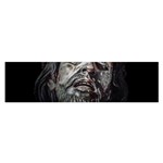 Jesuschrist Face Dark Poster Satin Scarf (Oblong) Front