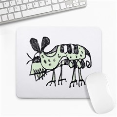 Monster Rat Pencil Drawing Illustration Large Mousepads by dflcprints