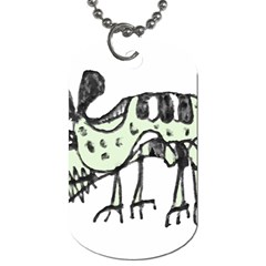 Monster Rat Pencil Drawing Illustration Dog Tag (two Sides) by dflcprints