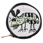 Monster Rat Pencil Drawing Illustration Mini Makeup Bags Back