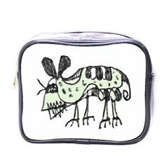 Monster Rat Pencil Drawing Illustration Mini Toiletries Bags by dflcprints