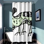 Monster Rat Pencil Drawing Illustration Shower Curtain 36  x 72  (Stall)  Curtain(36 X72 ) - 33.26 x66.24  Curtain(36 X72 )