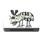 Monster Rat Pencil Drawing Illustration Memory Card Reader with CF Front