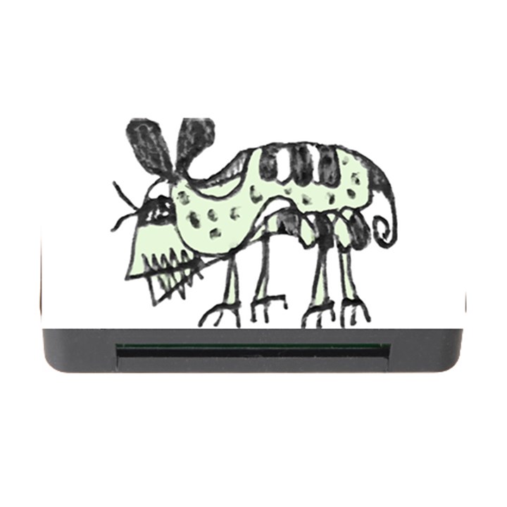 Monster Rat Pencil Drawing Illustration Memory Card Reader with CF