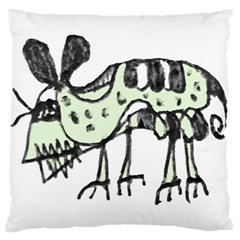 Monster Rat Pencil Drawing Illustration Large Cushion Case (one Side) by dflcprints