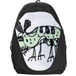 Monster Rat Pencil Drawing Illustration Backpack Bag Front