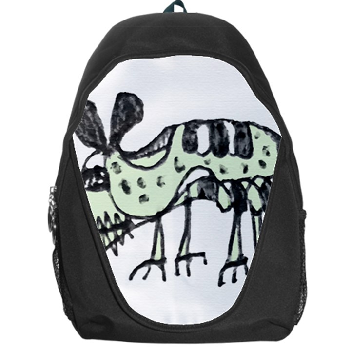 Monster Rat Pencil Drawing Illustration Backpack Bag