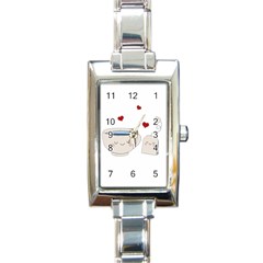 Cute Tea Rectangle Italian Charm Watch by Valentinaart