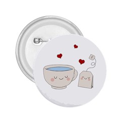 Cute Tea 2 25  Buttons by Valentinaart