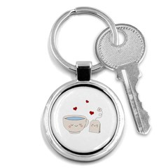 Cute Tea Key Chains (round)  by Valentinaart