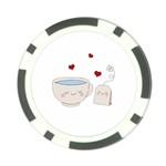 Cute Tea Poker Chip Card Guard Front