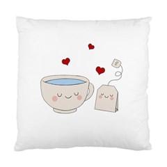 Cute Tea Standard Cushion Case (one Side) by Valentinaart