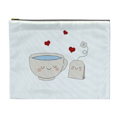 Cute Tea Cosmetic Bag (xl) by Valentinaart