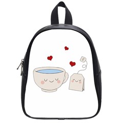 Cute Tea School Bag (small) by Valentinaart