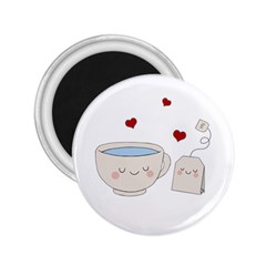 Cute Tea 2 25  Magnets by Valentinaart