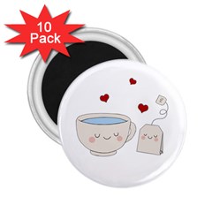 Cute Tea 2 25  Magnets (10 Pack)  by Valentinaart