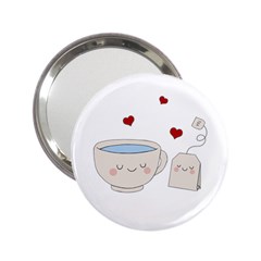 Cute Tea 2 25  Handbag Mirrors by Valentinaart