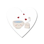 Cute Tea Heart Magnet Front