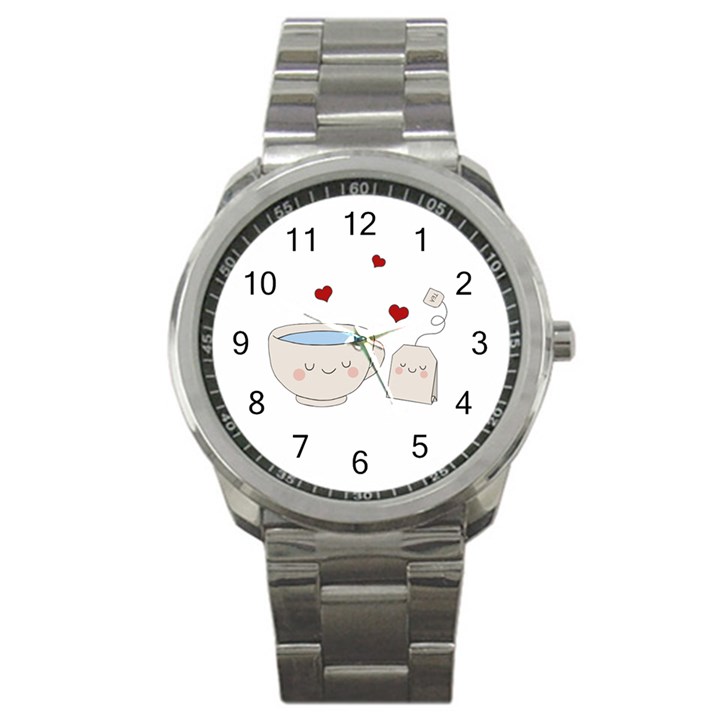 Cute Tea Sport Metal Watch