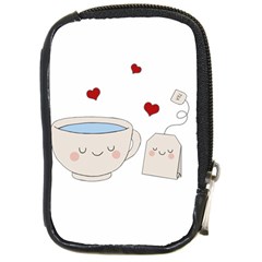 Cute Tea Compact Camera Cases by Valentinaart