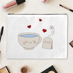 Cute Tea Cosmetic Bag (xl) by Valentinaart