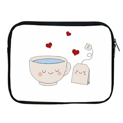 Cute Tea Apple Ipad 2/3/4 Zipper Cases by Valentinaart