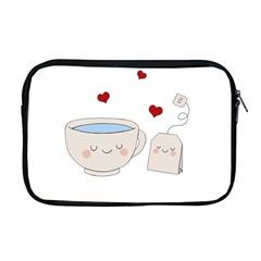 Cute Tea Apple Macbook Pro 17  Zipper Case by Valentinaart