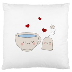 Cute Tea Standard Flano Cushion Case (two Sides) by Valentinaart