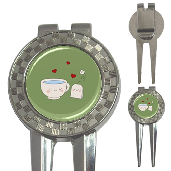 Cute Tea 3-in-1 Golf Divots