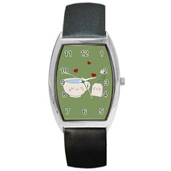 Cute Tea Barrel Style Metal Watch by Valentinaart