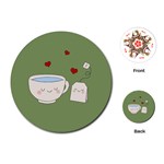 Cute Tea Playing Cards (Round)  Front