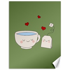 Cute Tea Canvas 18  X 24   by Valentinaart