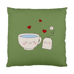 Cute Tea Standard Cushion Case (one Side) by Valentinaart