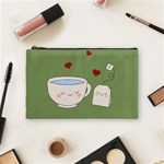 Cute Tea Cosmetic Bag (Medium)  Front