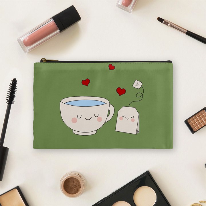 Cute Tea Cosmetic Bag (Medium) 