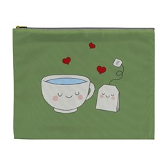 Cute Tea Cosmetic Bag (xl) by Valentinaart