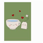 Cute Tea Small Garden Flag (Two Sides) Back