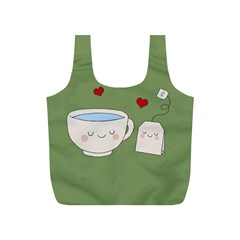 Cute Tea Full Print Recycle Bags (s) 