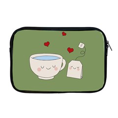 Cute Tea Apple Macbook Pro 17  Zipper Case by Valentinaart