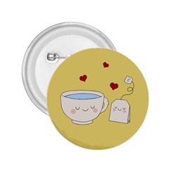 Cute Tea 2 25  Buttons by Valentinaart