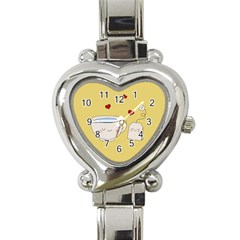 Cute Tea Heart Italian Charm Watch by Valentinaart