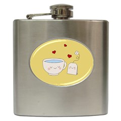 Cute Tea Hip Flask (6 Oz) by Valentinaart